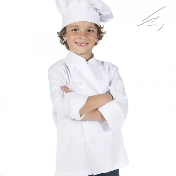 Chaqueta cocinero infantil blanca 9501