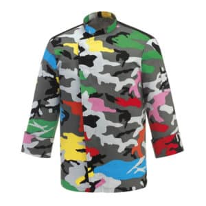Chaqueta para cocinero estampada