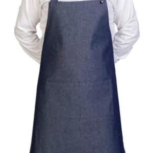 Delantal peto vaquero azul