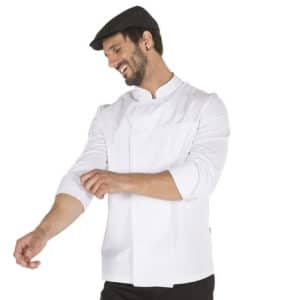 Casaca cocinero unisex con botones