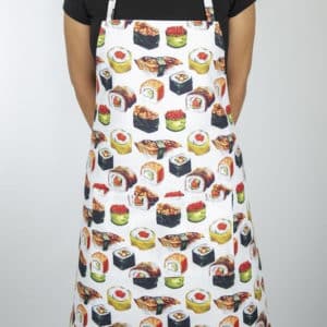 Delantal estampado Sushi