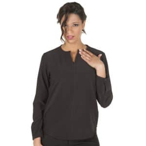 Camisa cerrada mujer manga larga