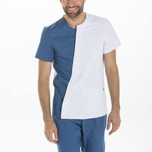 Casaca hombre asimétrica azul