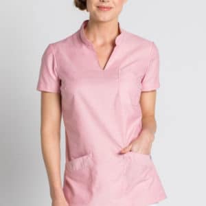 Casaca sanidad mujer cuello mao