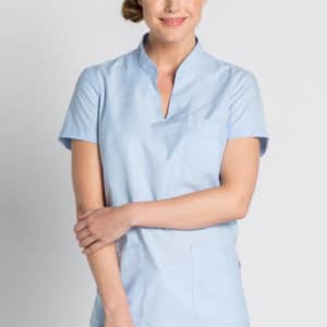 Casaca sanidad mujer cuello mao
