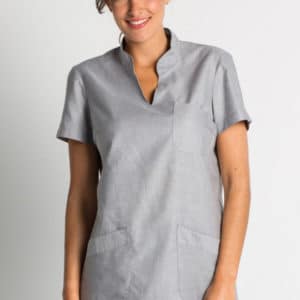 Casaca sanidad mujer cuello mao
