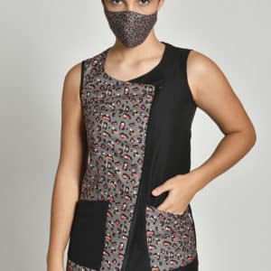 Casaca mujer microfibra "Huellas"