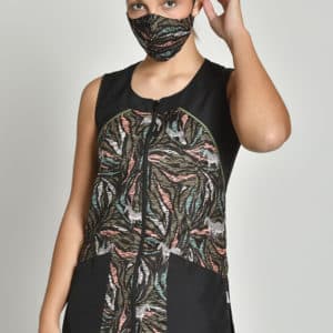Casaca mujer microfibra "Cebra"