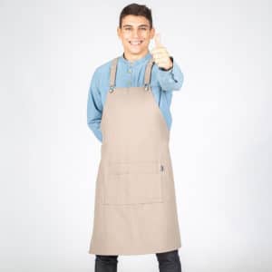 Delantal gris peto