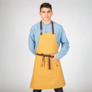 Delantal peto hebilla enlazada