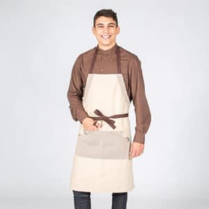 Delantal peto beige