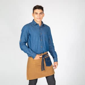 Delantal corto verde