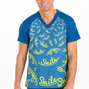 Casaca sanitaria unisex smile pistacho