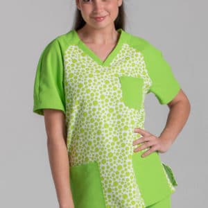 Casaca sanitario unisex burbuja pistacho